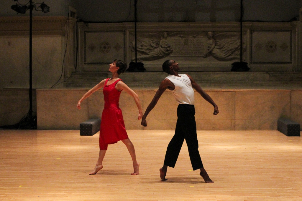 Rebecca Chaleff and Matthew Roberts in Redwood Park (II); Photo by Julie Lemberger